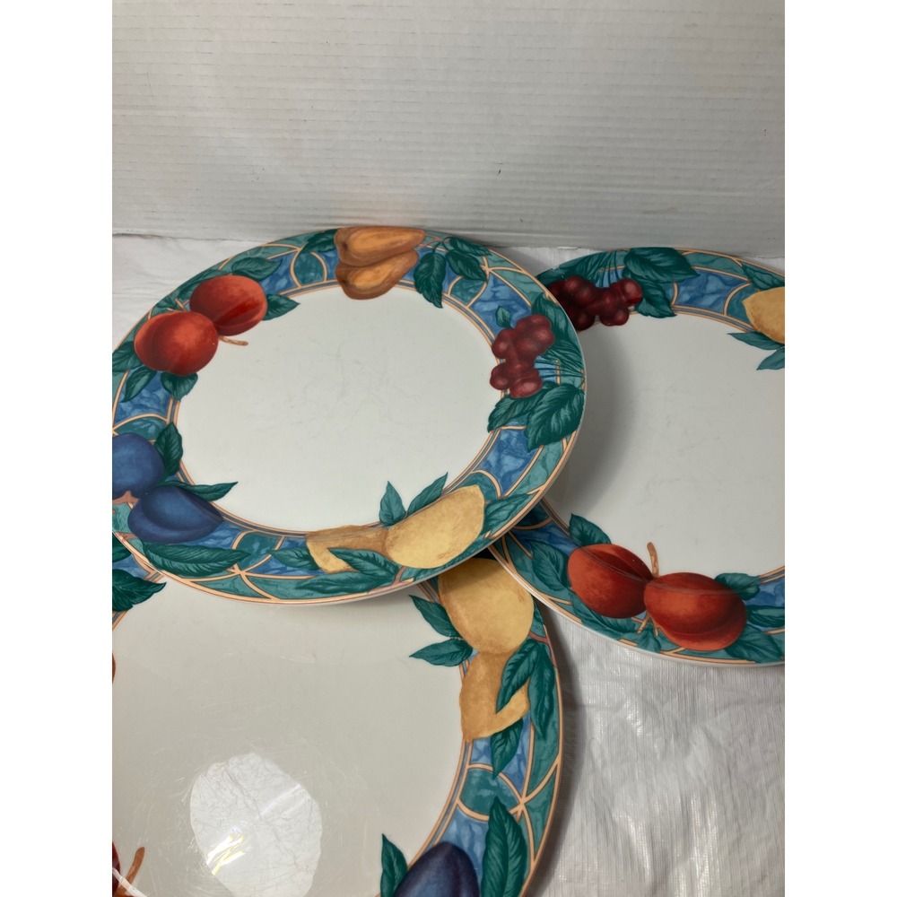 Victoria Beale Forbidden Fruit 9024 Porcelain Dinner Plates set of 4